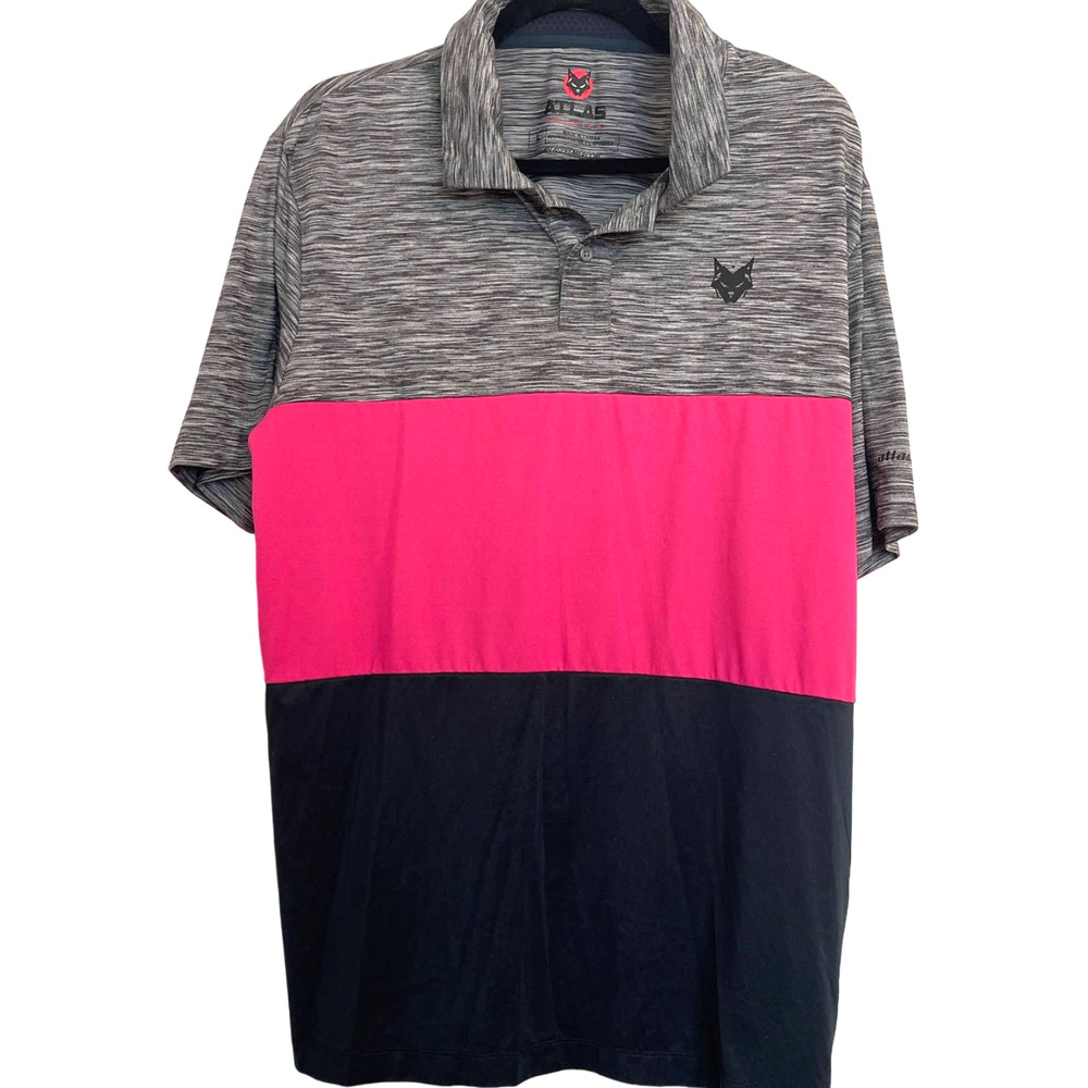 Atlas Premier Polo Shirt Golf Men Sz L slightly used